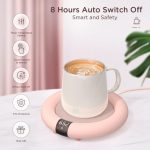 Coffee Mug Warmer， 2022 EasyAcc Coffee Warmer for Desk [with Silicon Cup Lid] Smart Mug Warmer Auto Shut Off， 3 Temp Setting to 167℉， Touch Switch， LED Display Cup Warmer for Office Home -Coffee Gift - Image 4